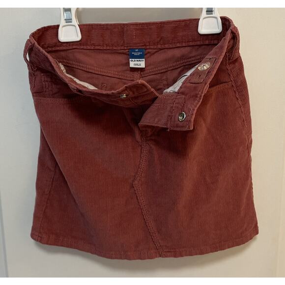 Old Navy Dusty Red Corduroy Adjustable Waist Skirt Size 5T - Picture 3 of 6